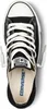A top-down view of a black Converse All Star OX sneaker with white laces. Voir les images du produit