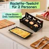 Faltbares Raclette-Teelicht für 1 -2 Personen, Raclette Set Produktbild-Vorschau 3