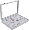 Belle Vous Jewelry Organizer Ohrringe Schmuckkasten Grau, Produktbild-Vorschau 1