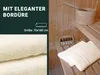 Saunatücher 2er Set, 70x180 cm, Baumwolle, 450g/qm, beige Produktbild-Vorschau 5