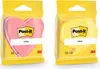 Post-it Haftnotizen Herzform Pink + Sprechblase Gelb Produktbild-Vorschau 1