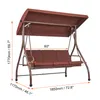 VEVOR 3-Sitzer-Terrassenschaukelstuhl, Hollywoodschaukel, Produktbild-Vorschau 8