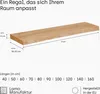 Lamo Manufaktur Wandregal Holz Baumkante | Regal Farbe: Produktbild-Vorschau 2