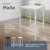 BeFair Bartisch Sven rechteckig 60×60×100 cm – Industrial Produktbild-Vorschau 4