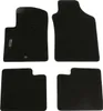 Four black car floor mats arranged on a white background. Produktbild-Vorschau