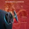 A close-up of a gaming chair speaker with a dragon graphic in the background. Voir les images du produit