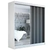 Schwebetürenschrank, 2-türig Schrank mit Spiegel! Moderne Produktbild-Vorschau 2