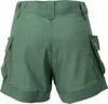 Shorts Boho-chic, Kurze Hose Leinenlook - Grün, Damen, Produktbild-Vorschau 2