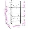 vidaXL Bücherregal 5 Fächer Weiß 100x30x175 cm Massivholz Produktbild-Vorschau 5