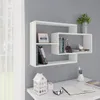 vidaXL Wandregale Weiß 104x20x58,5 cm Holzwerkstoff Produktbild-Vorschau 2