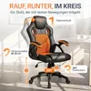 Juskys Racing desk chair Montreal (arancione) - sedia da Anteprima dell’immagine prodotto 4
