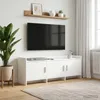 vidaXL TV-kast, 130 x 33 x 47 cm, wit, van houtvezel Productafbeelding-voorbeeld 2