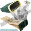 A product shot of vacuum cleaner bags and a partially transparent image of a vacuum cleaner. Produktbild-Vorschau