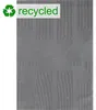 Recycle Teppich mit modernen ovalen Formen liniert in grau Produktbild-Vorschau 3