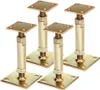 Four adjustable post supports are arranged in a staggered formation on a white background. Produktbild-Vorschau