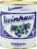 Steinhaus borůvky jemné ovoce slazené v plechovce 850ml Náhled obrázku produktu 1