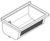 Lavabo KWC AR, SIRIUS, acciaio inox, 700x328x460 mm, Anteprima dell’immagine prodotto 3