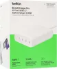 The image shows the retail packaging of a Belkin BoostCharge Pro 4-Port USB-C GaN Charger 200W. Voir les images du produit