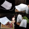 100pcs Nicht gewebte Stoffe leer Teebeutel String Siegel Produktbild-Vorschau 6