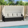 VidaXL 368335, Lounge, Obite siedzisko, Technorattan, Stal, Podgląd zdjęcia produktu 3