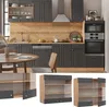 Küchenglasschrank Vicco Fame-Line Anthrazit-Gold 80 cm, Produktbild-Vorschau 2