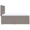 Möbel2024 Boxspringbett mit Matratze Taupe 140x190 cm Stoff Produktbild-Vorschau 8