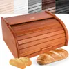 creative home Brotkasten Erle mit Roll-Deckel, Braun, Produktbild-Vorschau 1