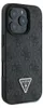 A black iPhone case with a textured surface and a triangular Guess logo with rhinestones. Anteprima dell’immagine prodotto