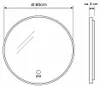 HOME DELUXE LED-Spiegel Rund DUBI 80 cm  - Beschlagfrei & Produktbild-Vorschau 4