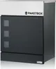 A product shot of a mailbox with a package compartment. Produktbild-Vorschau