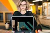 MuchoWow® Laptop Aufkleber Sticker Cover Tür - Blau - Produktbild-Vorschau 5