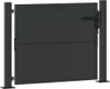 vidaXL Brama ogrodowa Czarna 110 x 105 cm Stal malowana Podgląd zdjęcia produktu 4