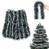 Weihnachtsgirlande 10m Grün-Weiß Künstlich PVC Produktbild-Vorschau 1