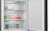 Siemens iQ700 KG49NSBBF Freistehende Kühl-Gefrier-Kombination mit Gefrierbereich unten, 203 x 70 cm, Schwarz Gefrierfach geöffnet Produktbild-Vorschau