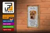 Holzschild Spruch 12x18cm Shar Pei Hund Schild Produktbild-Vorschau 4