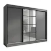 Oravelle 200 cm Graphit  3-türiger Kleiderschrank mit Produktbild-Vorschau 1