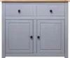 vidaXL Kredens szary 93x40x80 cm drewno sosnowe Panama Podgląd zdjęcia produktu 1