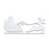 Weihnachtsschlitten Schild Weihnachtsdeko Gartendeko Innen Produktbild-Vorschau 2