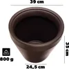 KADAX Blumentopf Lima 390 - Mokka Podgląd zdjęcia produktu 2