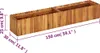 vidaXL Záhradný vyvýšený záhon 150x30x25 cm z masívneho Náhľad obrázku produktu 5
