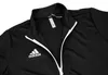 Close-up of a black Adidas jacket. Voir les images du produit
