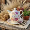 Zestaw do herbaty porcelanowa filiżanka czajniczek 400ml Podgląd zdjęcia produktu 6