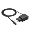 A black power adapter with a coiled cable and a European plug. Náhľad obrázku produktu