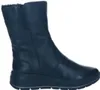 A black leather boot is shown against a white background. Podgląd zdjęcia produktu