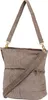 A studio shot of a brown corduroy handbag. Produktbild-Vorschau