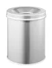 DURABLE Papierkorb SAFE rund 15 Liter metallic silber Produktbild-Vorschau 1