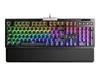 A gaming keyboard with RGB lighting. Produktbild-Vorschau