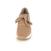 A single beige sneaker is shown from the front on a white background. Produktbild-Vorschau