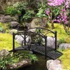 Outsunny Gartenbrücke, Teichbrücke mit Sicherheitsgeländer Produktbild-Vorschau 7