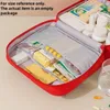 Extra große tragbare Medikamenten-Aufbewahrungstasche Rot Produktbild-Vorschau 3